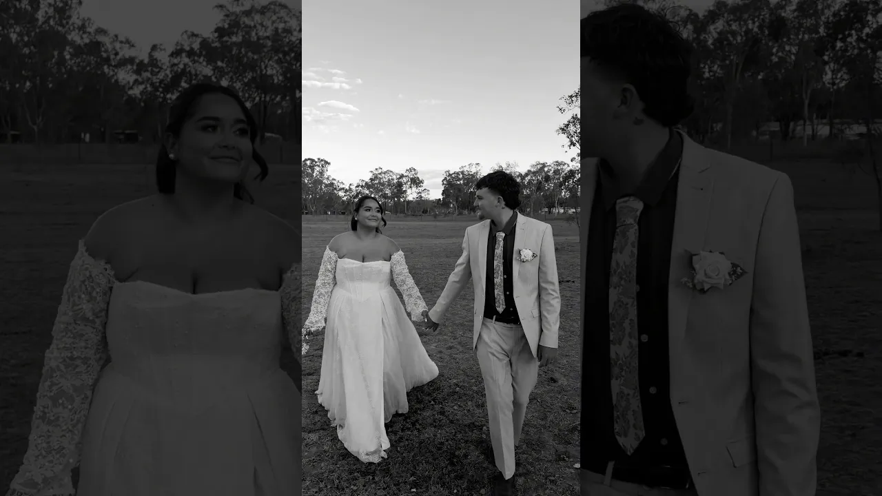 Fun, wedding re-cap storytelling content creation reel in Gracemere, Queensland
