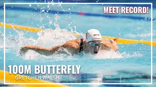 Gretchen Walsh Leads Pack in 100M Butterfly 2026 Pan Pacific Swimming Championships