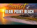 Sunset at Bean Point Beach - 4K Drone Footage
