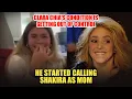 Clara Chia looks increasingly stressed making fun of Shakira s age and calling her Mom