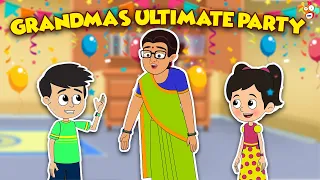 grandmas ultimate party family games night animated stories moral stories puntoon kids