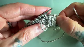 Kitchener Stitch On One Needle Beginning With A Purl Stitch 