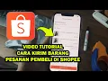 Cara kirim pesanan masuk di toko shopee