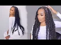 How to EASY Long Knotless Passion Braids NOT HEAVY