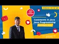 Comments in java Multi line comment Java Programming Tutorial Types of comment Nikhil Charde