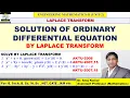 Solution of Ordinary Differential Equation by Laplace Transform Application of Laplace Transform