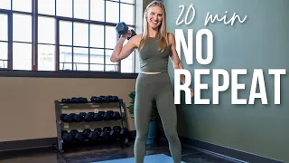 Full Body Workout with Dumbbells NO REPEAT