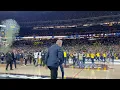 What it looks like courtside when you win a national championship