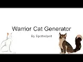 Warrior Cat Generator