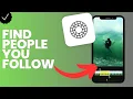 Where to find people you follow in VSCO