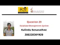 Data Base Task 20 Use SQL Functions 1st Year Java Institute Kalindu Senarathne