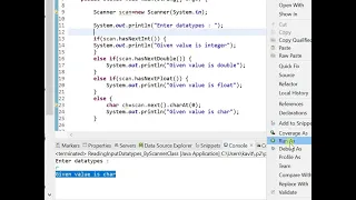 How to Print data types by using Scanner class in Java