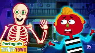 Aventura na Sala Misteriosa com Len e Mini | Canções da Família dos Dedos | Casa Teehee