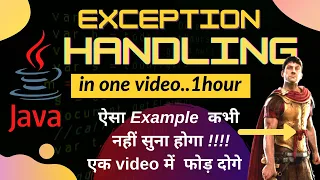 Java Exception Handling in one Learn Exception Handling in one Hindi