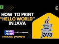 How to Write First Java Program Hello World Tutorial