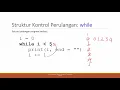 Python - Struktur Perulangan Looping While