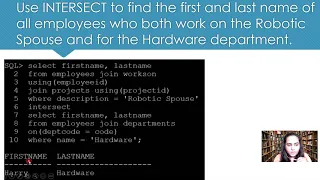 25 SQL - Set Operations