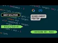 Search Insert Position Binary Search Python LeetCode 35 Top Interview 150