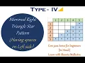Left spaces - Mirrored Triangle Star Pattern