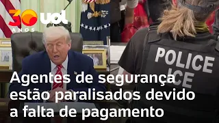 Trump ameaça usar agentes do ICE nos aeroportos e Musk se oferece para pagar agentes