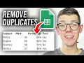 How To Remove Duplicates In Google Sheets - Full Guide