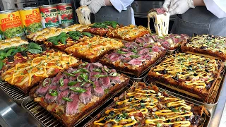 반죽부터 소스까지! 피자 달인이 만드는 미국식 사각피자 / From Dough to Sauce!  Pizza Master Making American Square Pizza