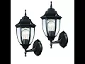 Hampton Bay Black Outdoor Wall Lantern HOME DEPOT SKU
