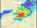 Dents Dings Radar of Damaging Hail Storm in Chickasha OK on 2021