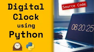 Digital Clock using python python programming mini project tutorial 2023