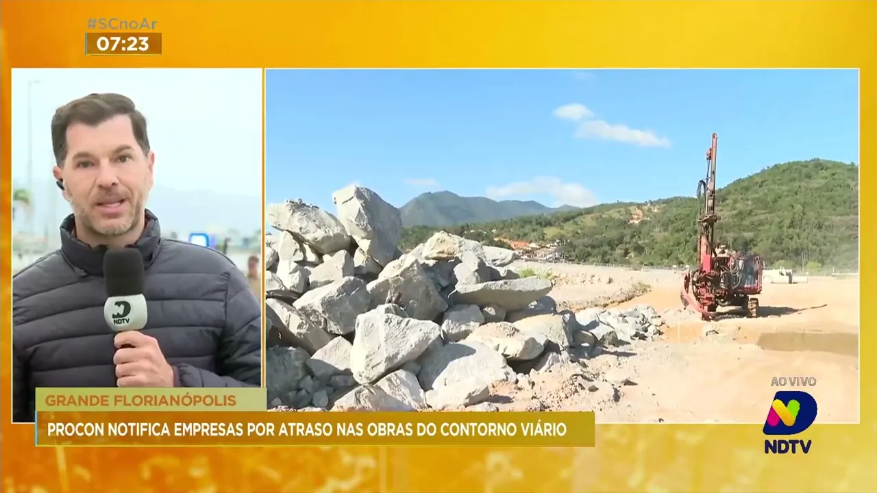 Procon estadual notifica empresas por atraso nas obras do Contorno Viário da Grande Florianópolis