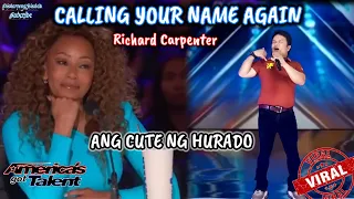 CALLING YOUR NAME AGAIN RICHARD CARPENTER AMERICAN S GOT TALENT AUDITION S PARODY WOW 