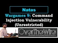 Natas 9 Command Injection Vulnerability Unrestricted OverTheWire Wargames