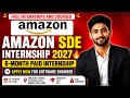 Amazon SDE Internship 2027 6-Month Paid Internship Apply Now for Software Engineer