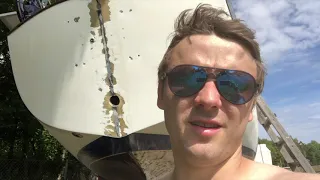 Sailingboat Snowbird  Hallberg Rassy Rasmus 35 Fixing the boat