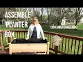 Unboxing and assembeling planter box
