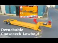 Lagu Unleash the Power of an 80-Ton Detachable Gooseneck Lowboy Trailer | 2 Line 4 Axles | Double Tyres!