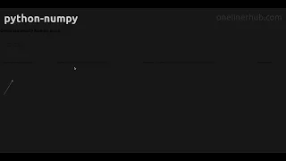 Generate empty Numpy array