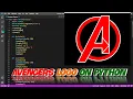 How to draw Avengers Logo Python tutorials AVENGERS endgame Coding Coding Geany
