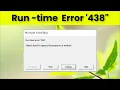 EXCEL VBA - Microsoft Visual Basic