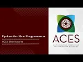 ACES Python for New Programmers Spring 2025