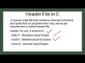 Comments Header file in C Constants and Variable in C