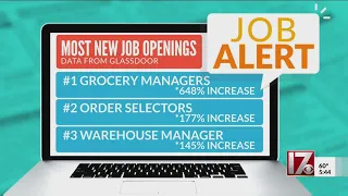Glassdoor reveals most new job openings