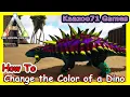 How to Change the Color of a Dino in Ark Survival Evolved