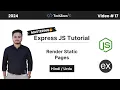 Express JS Tutorial Render Static HTML Pages Hindi Urdu