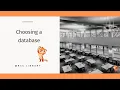 RCCLibrary Choosing a Database