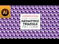 Pattern Design Geometric Triangle Pattern Illustrator Tutorial