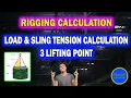 Rigging Calculation for 3 Lifting Point
