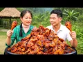 Download Lagu Husband and Wife Make Delicious Giant Grilled Chicken Together, Enjoy with Family