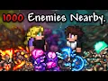 We BROKE Terraria s Mob Cap with 1000x Spawn Rates
