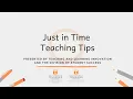 Using Canvas to Design Online Labs and Test Student Skills at Home Just in Time Teaching Tip